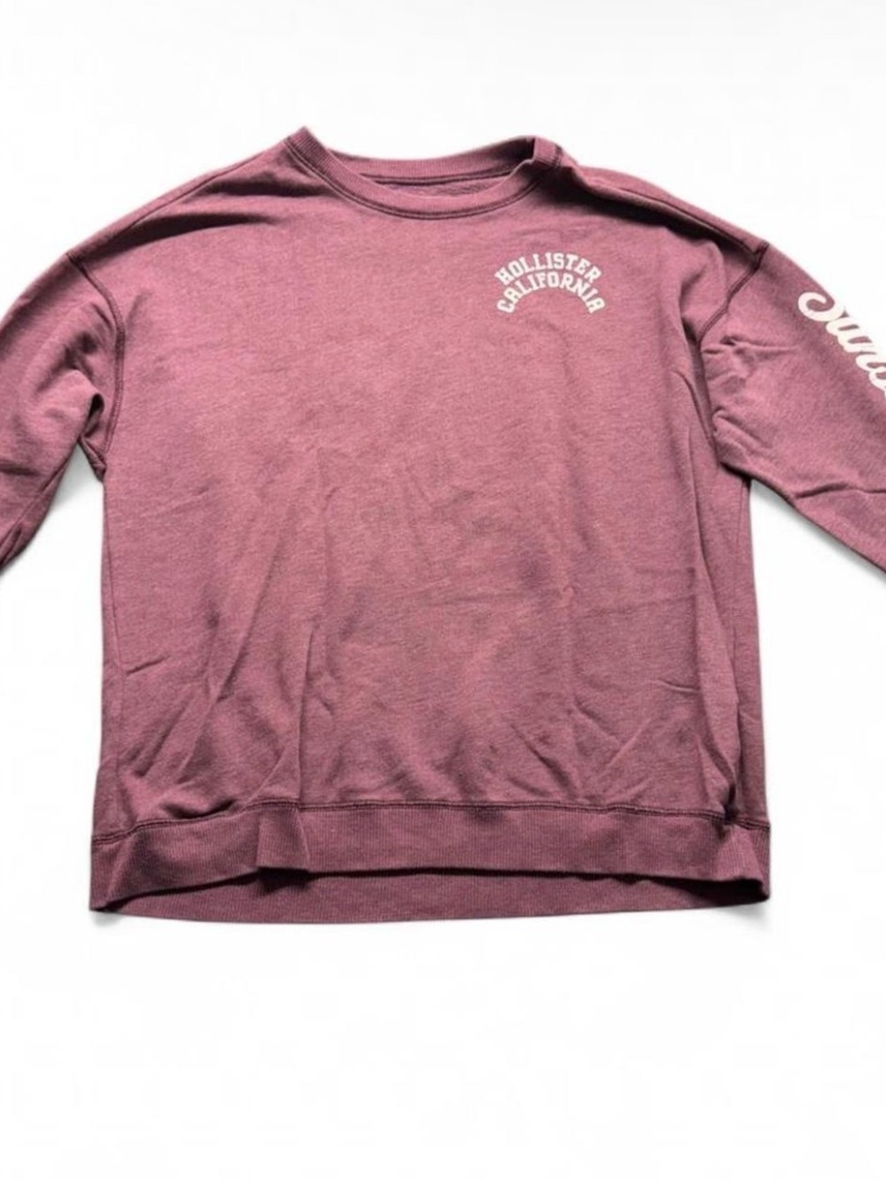 Hollister Women's Crewneck Sweatshirt - Dusty Mauve